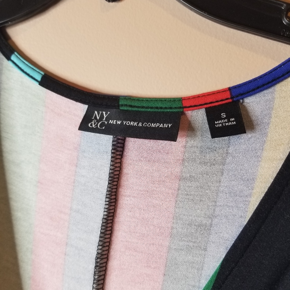 New York & Company Multicolored Striped Dress - Picture 4 of 5